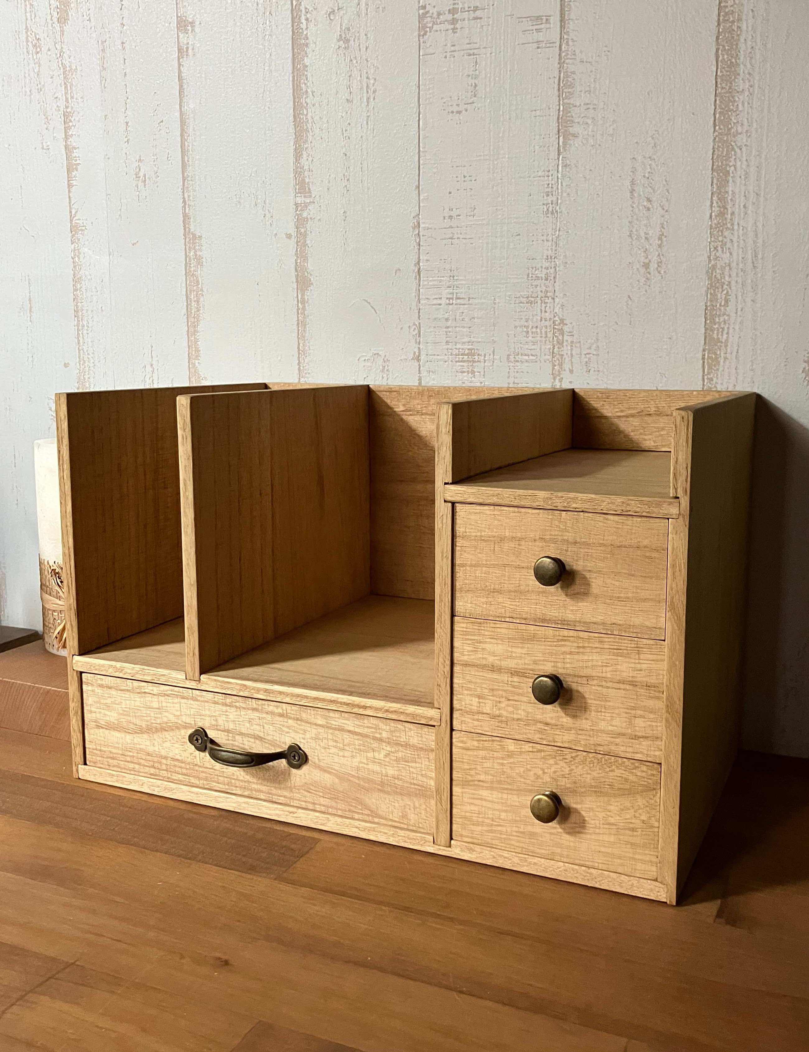 日常をやさしく整える　木製の卓上収納