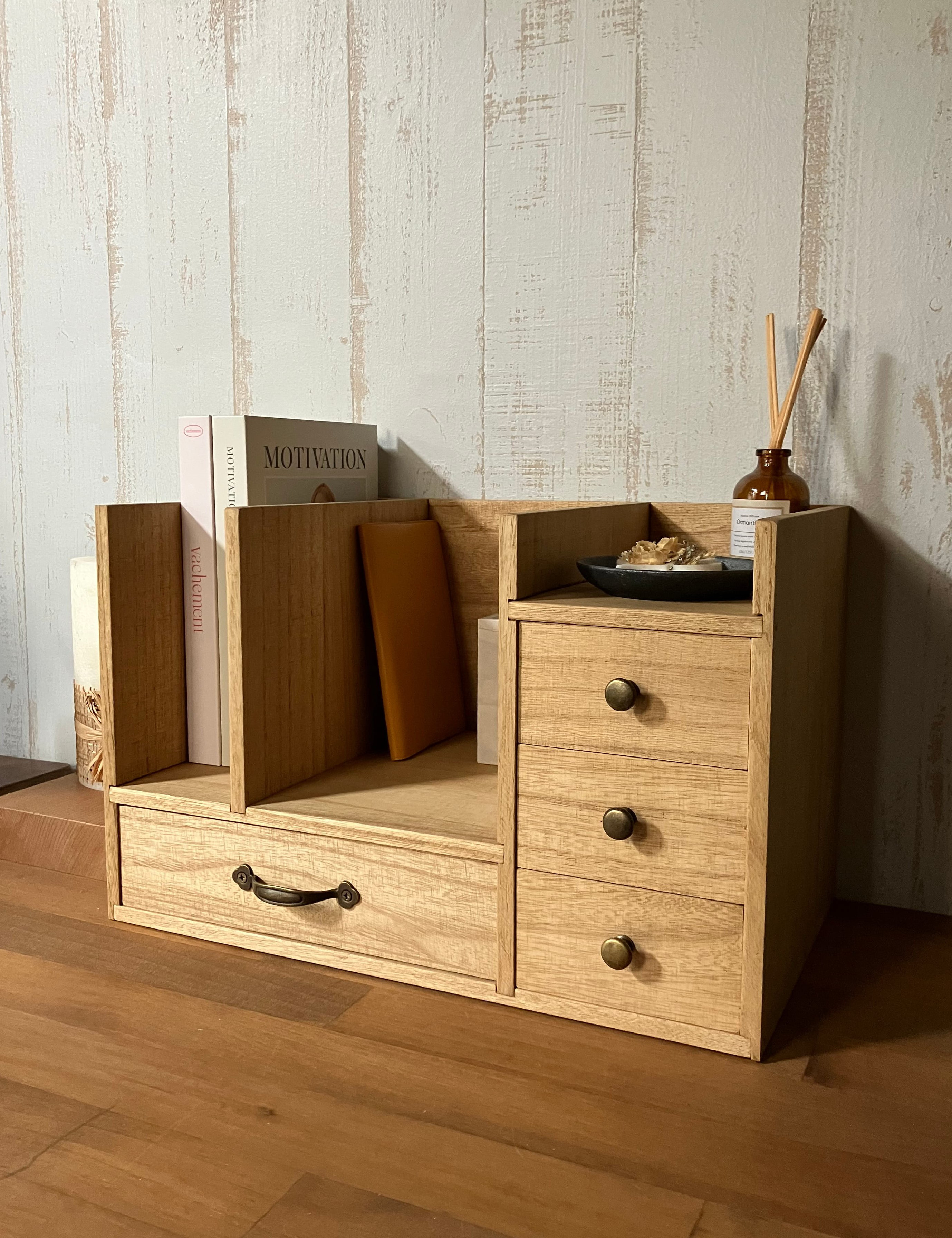 日常をやさしく整える　木製の卓上収納