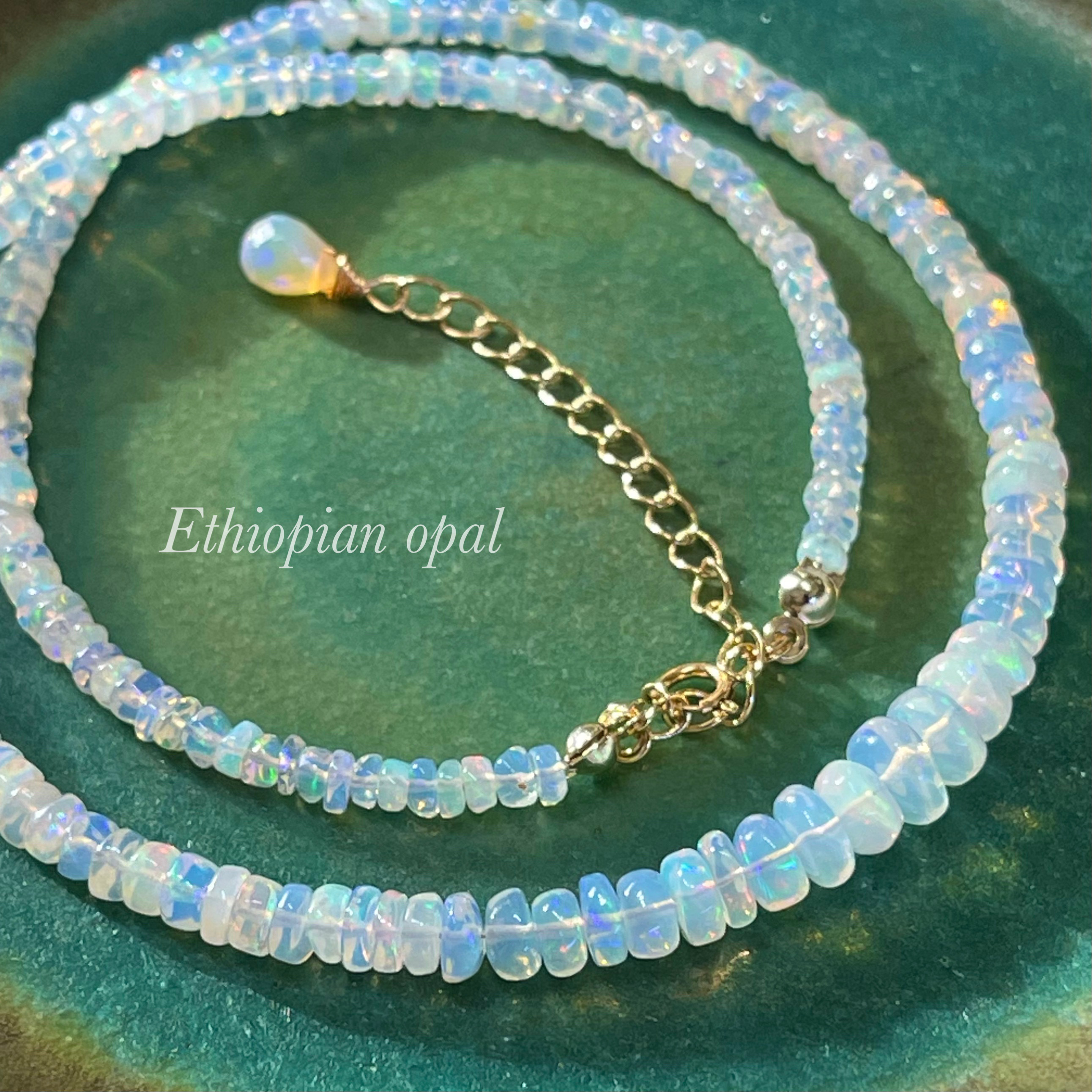 14kgf＊エチオピアンオパールのネックレス