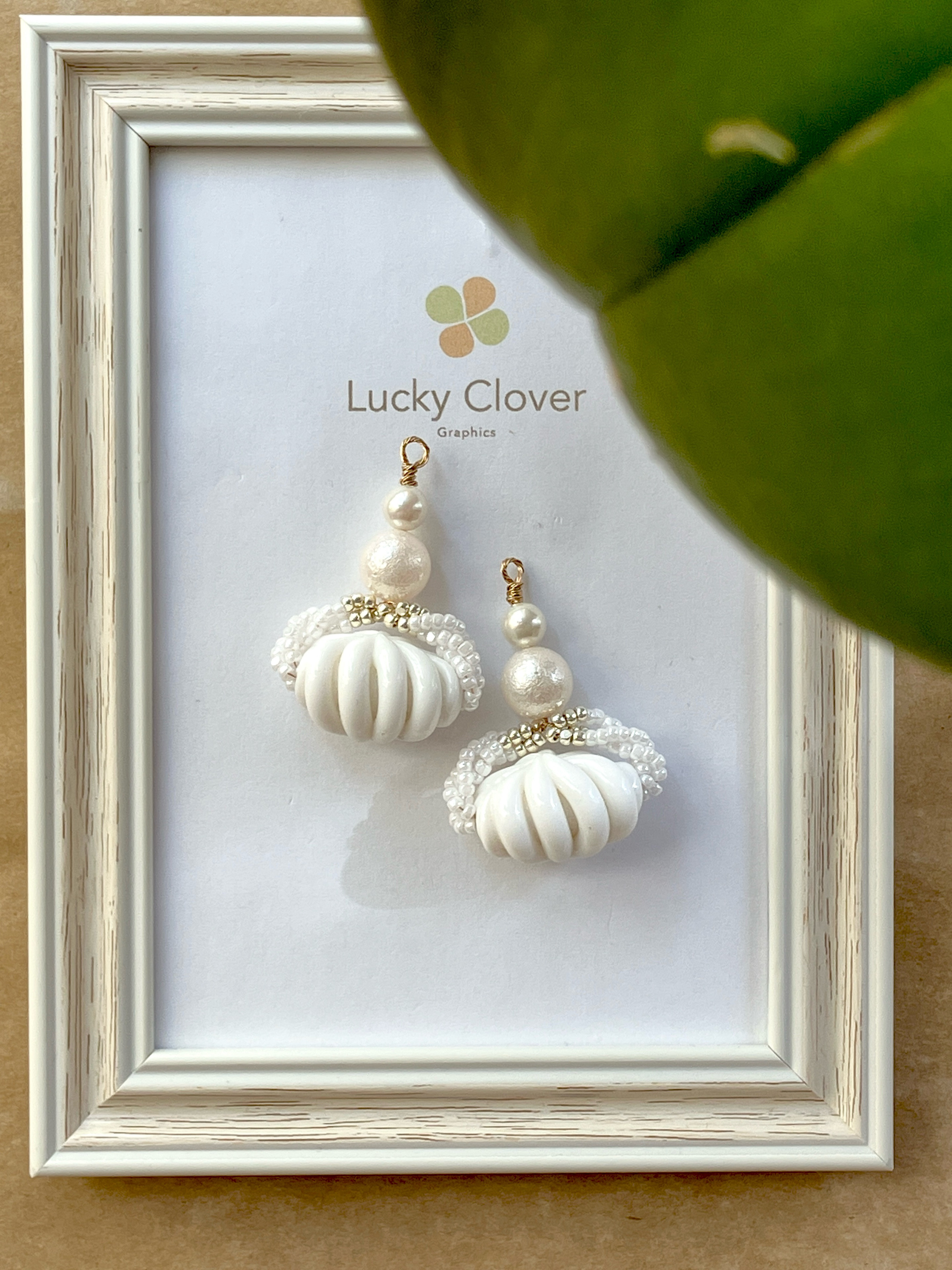 ≡-Miriam Haskellパーツ-白い波≡イヤリングorピアス