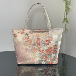 帯リメイクバッグ 桜さくら Mサイズ 和装バッグ 帯バッグ トートバッグ