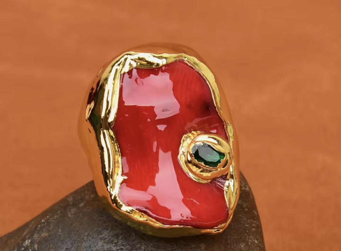 遊び心【着けるアート】個性派 アートリング ハイセンス 大人可愛い フリーサイズ＃アートリング 8,910円