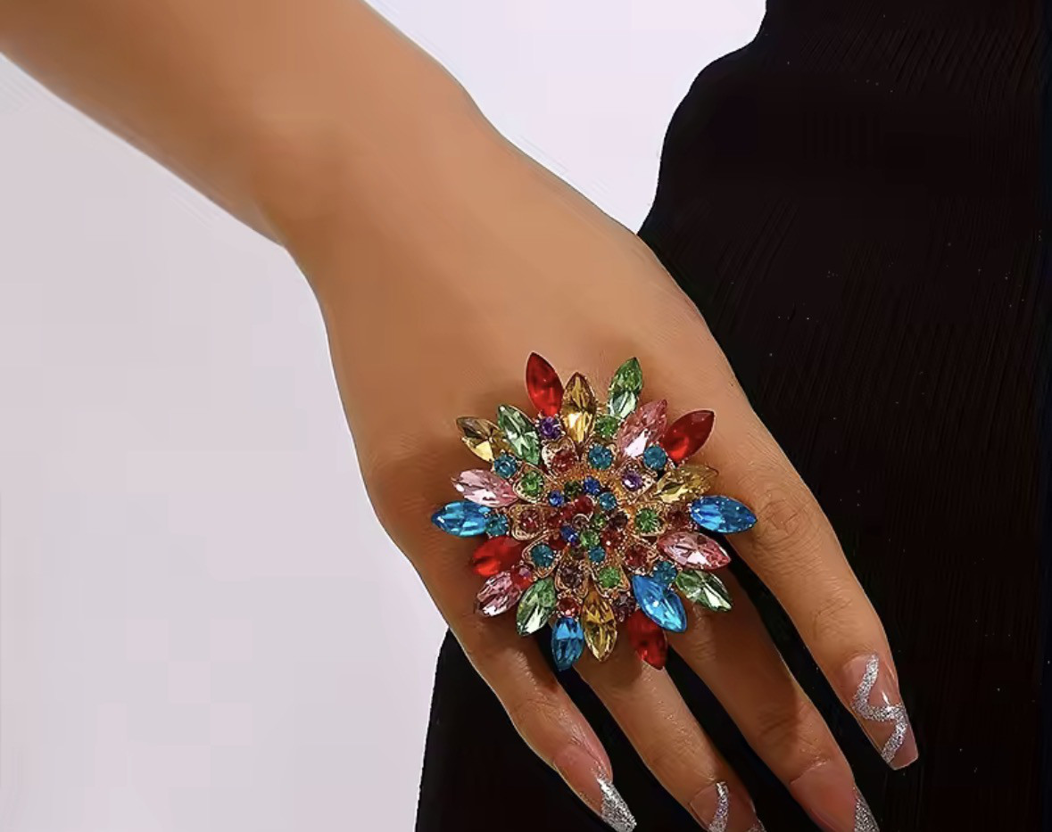 遊び心【着けるアート】個性派 アートリング ハイセンス 大人可愛い フリーサイズ＃アートリング