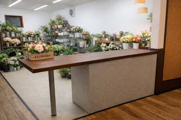 ワイド180   受付カウンター　作業台　レジカウンター　レジ台 1枚目の画像