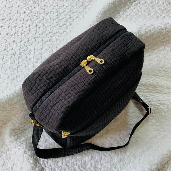 nubi+名入れ刺繍　選べる　通園バッグ　H21W25D10 8文字以内　ヌビバッグ　ヌビショルダー　 5枚目の画像