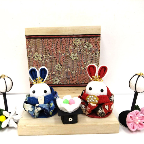 ひなまつり 大人可愛いお雛様 つまみ細工 ひな人形・雛飾り himadare