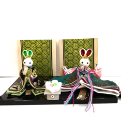 ひなまつり ひな人形 三人官女 五人囃子 つまみ細工 ひな人形・雛飾り