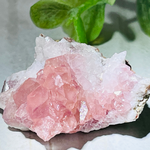 アルゼンチン産 睡蓮ピンクアメジスト クラスター 紫水晶 water lily