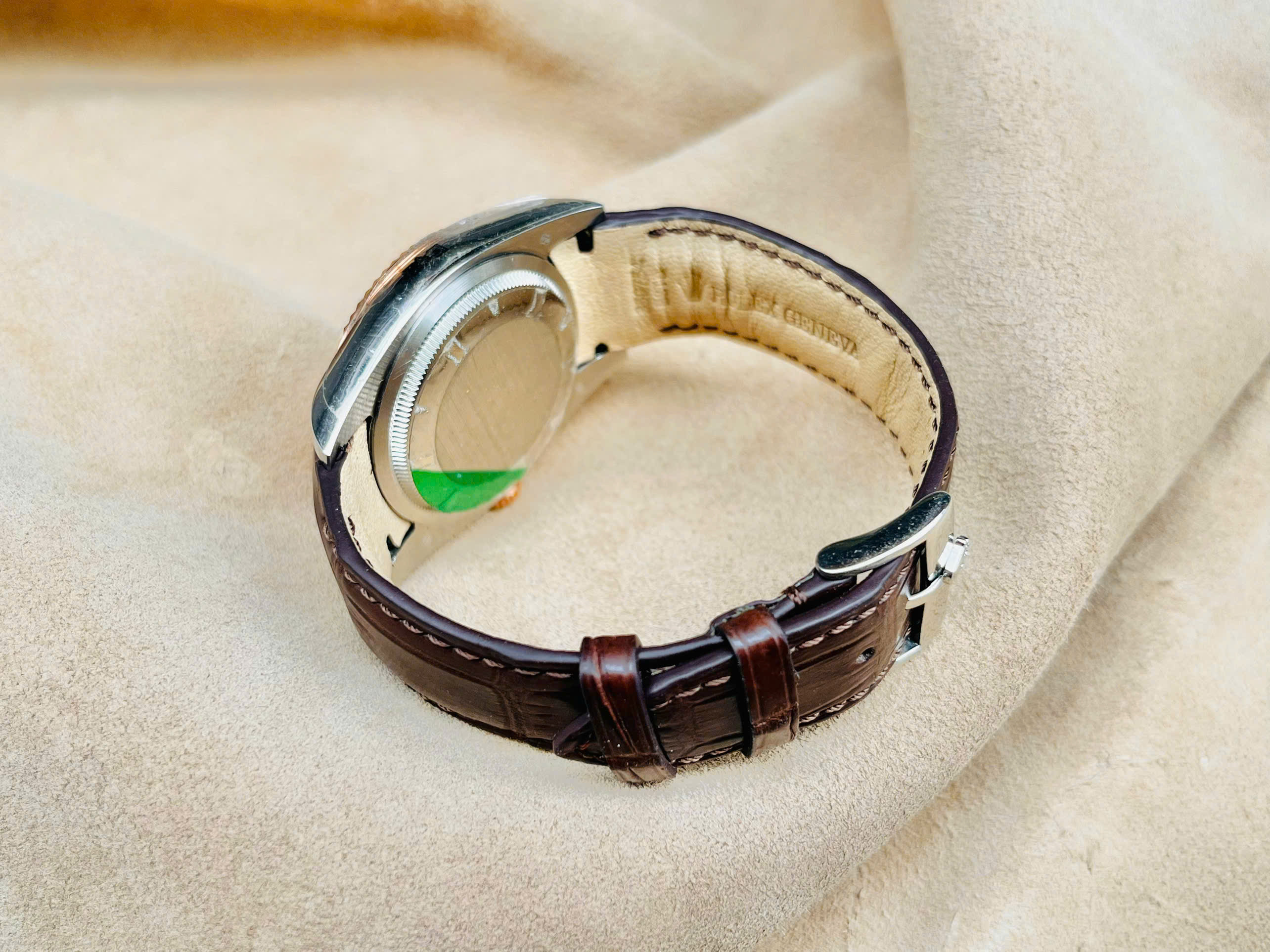 Rolex Datejust 用ハンドメイドクロコダイルレザーウォッチストラップ（送料無料）20/18mm、スマートアダ