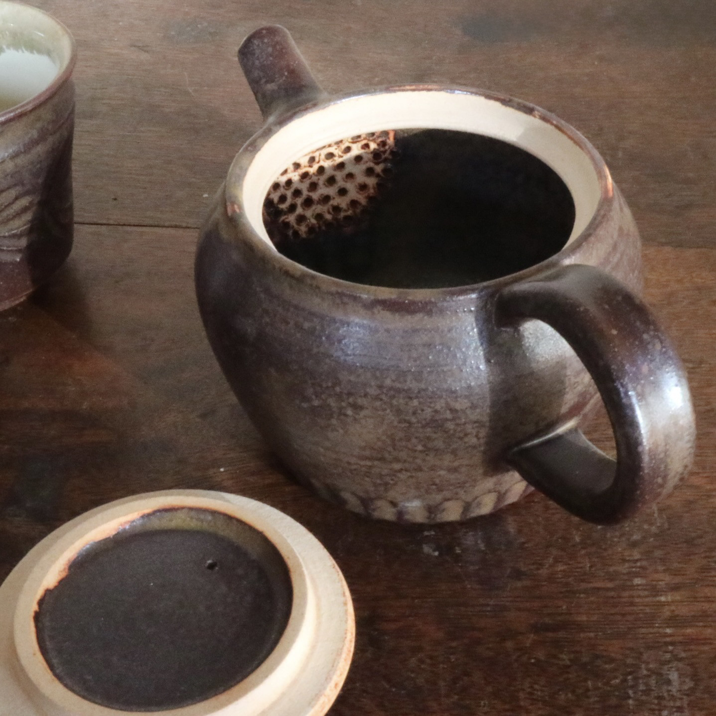 萩焼　茶器揃え　Tea sets　陶器の急須と湯呑み