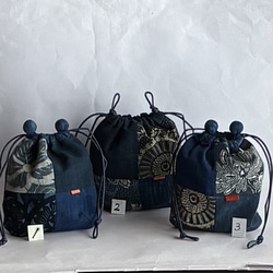 柿渋染めのパッチワークのトートバッグ (1) トートバッグ ひだまり