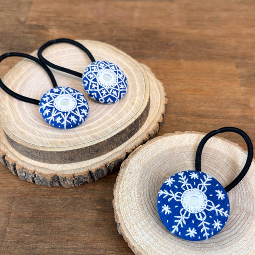 雪】ヘアゴム27mm ヘアゴム HARUKA 通販 20368222｜Creema(クリーマ)