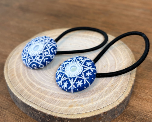 雪】ヘアゴム27mm ヘアゴム HARUKA 通販 20368222｜Creema(クリーマ)