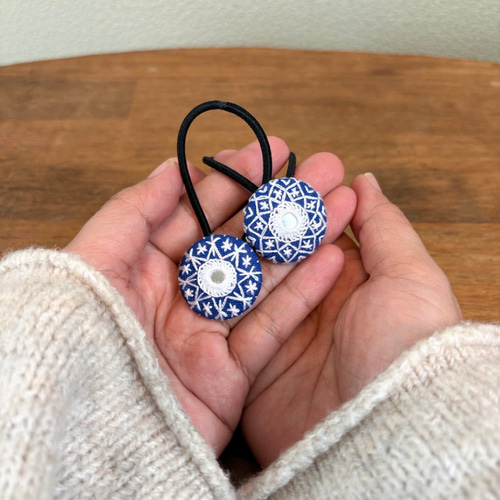 雪】ヘアゴム27mm ヘアゴム HARUKA 通販 20368222｜Creema(クリーマ)