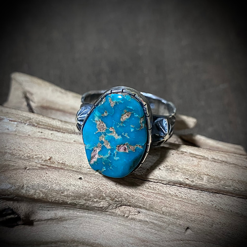 ロイストン ターコイズ シルバー リング 指輪 20.5号 # インディアン