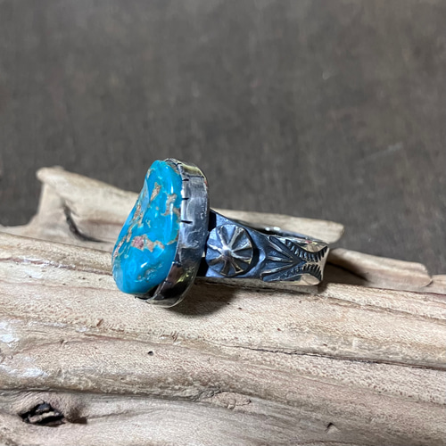 ロイストン ターコイズ シルバー リング 指輪 20.5号 # インディアン