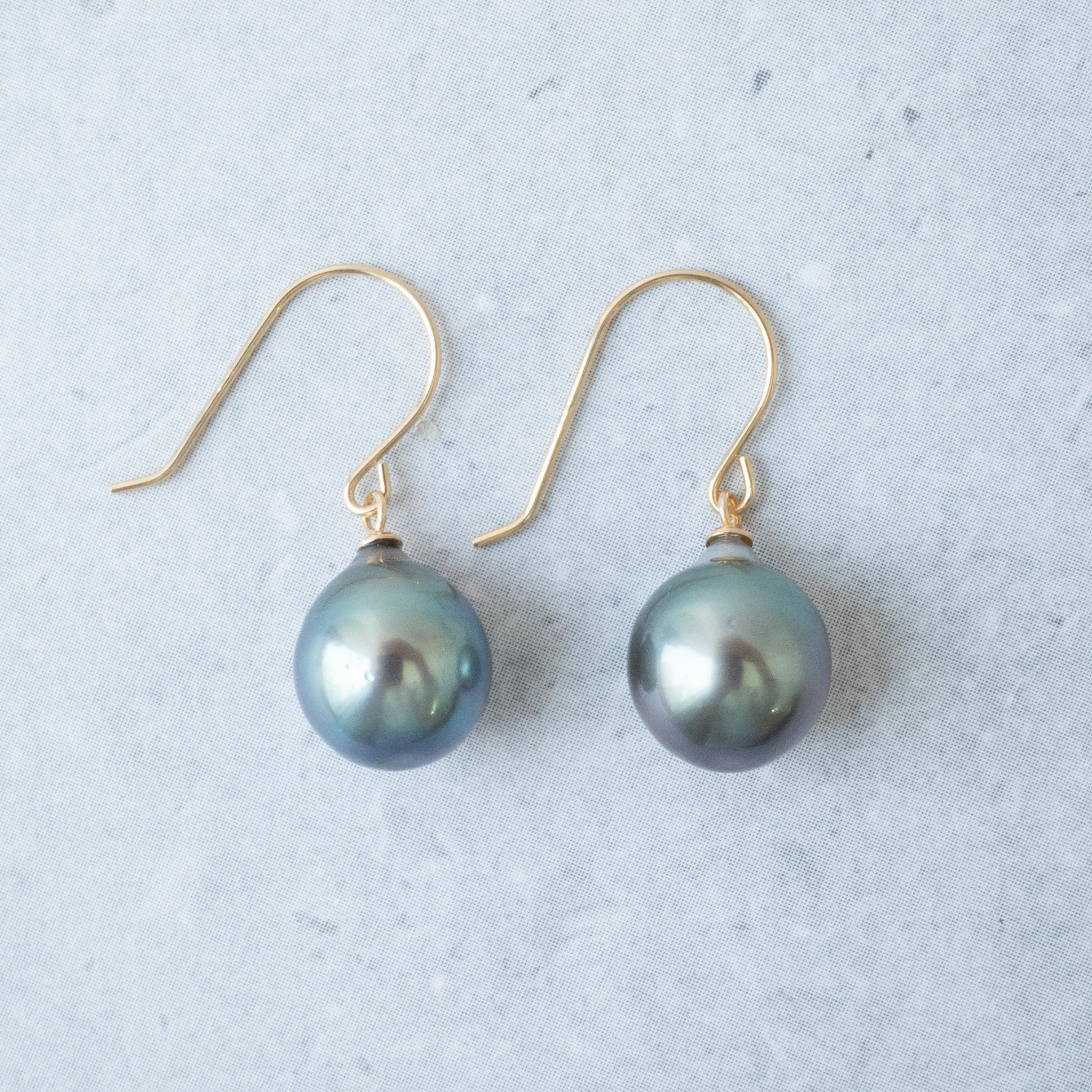 南洋パールのフックピアス / K18YG