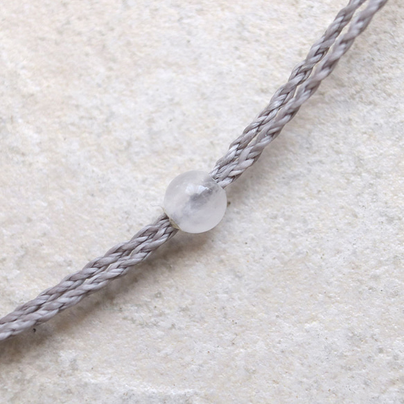 フローライトマクラメネックレスmac445天然石エスニックアジアンエキゾチック金属アレルギーフリーのアクセサリー 6枚目の画像