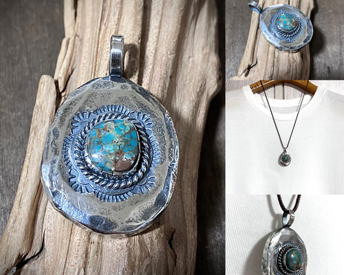 ターコイズマウンテン　ターコイズ　シルバー　ネックレス　#インディアンジュエリー ターコイズマウンテン ターコイズ シルバー ネックレス ペンダント