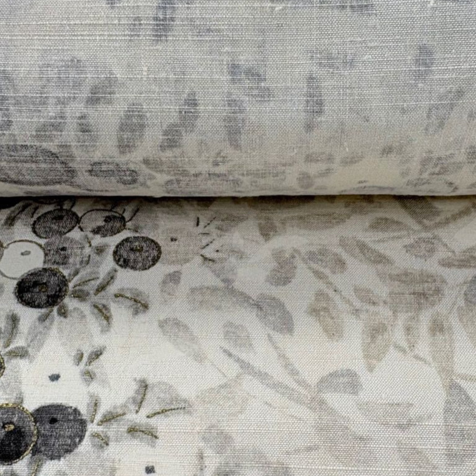 *着物反物*　小紋万寿菊と大島紬　大人の兵児帯　465cm