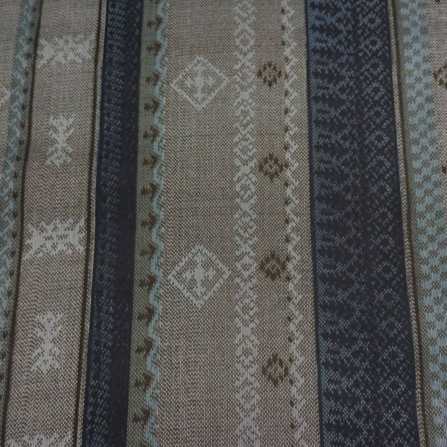 *着物反物*　小紋万寿菊と大島紬　大人の兵児帯　465cm