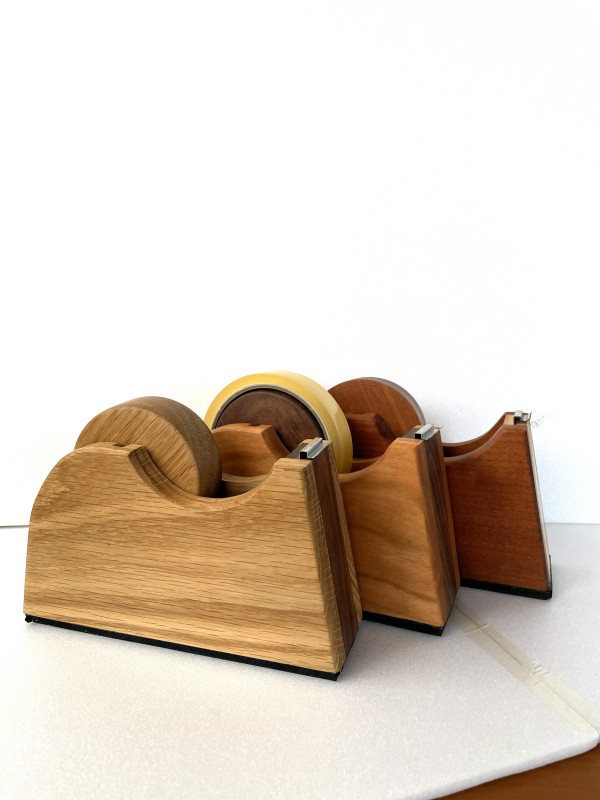 テープカッター　マホガニー、ブラックチェリー、ホワイトオーク