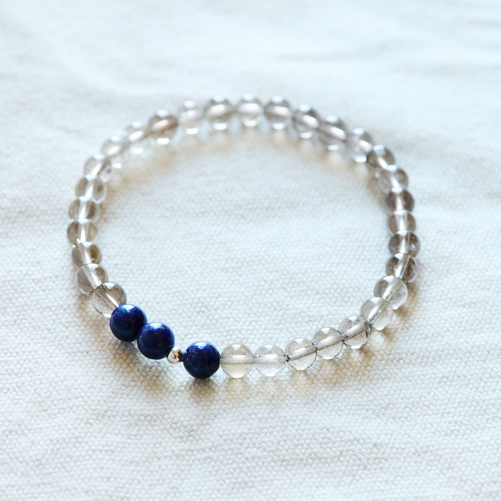 layer｜天然石ブレスレット 「月明かりに溶ける」