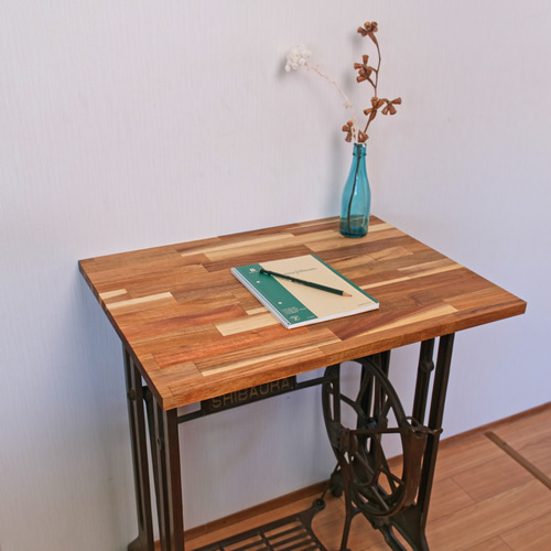 送料無料】レトロミシン台のリメイクテーブル|SHIBAURA 机・デスク