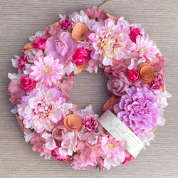 母の日】お花たっぷりのカーネーションリース 三日月／数量限定／母の