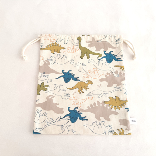 入園入学セット 5点 カーキキルティング×恐竜柄 送料無料 その他入園