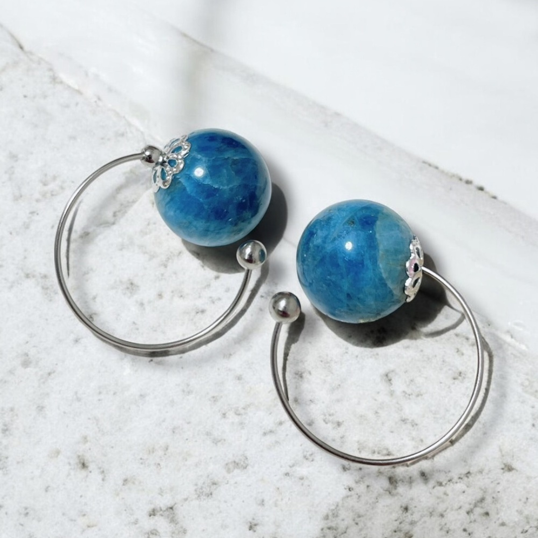 【さとう式イヤーカフ・ビューティーカフ】-- ブルーアパタイト×シルバー