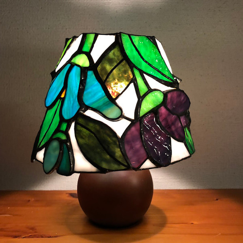 ステンドグラス ランプ 花 スタンドライト・テーブルランプ ガラス工房