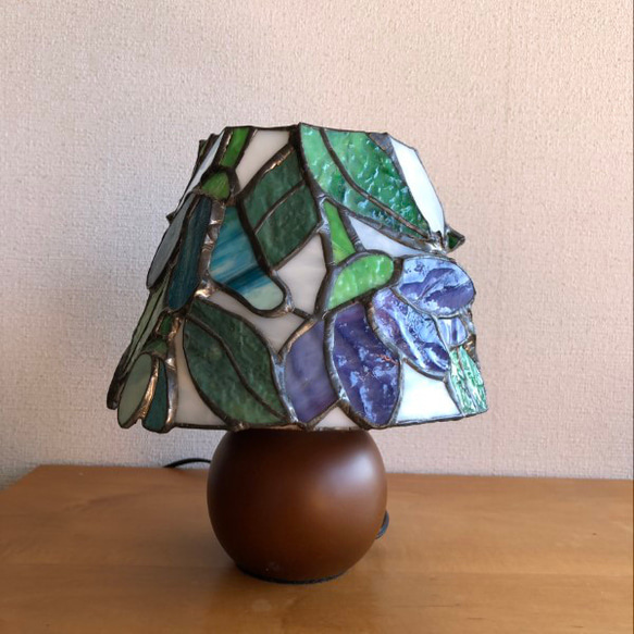 ステンドグラス ランプ 花 スタンドライト・テーブルランプ ガラス工房