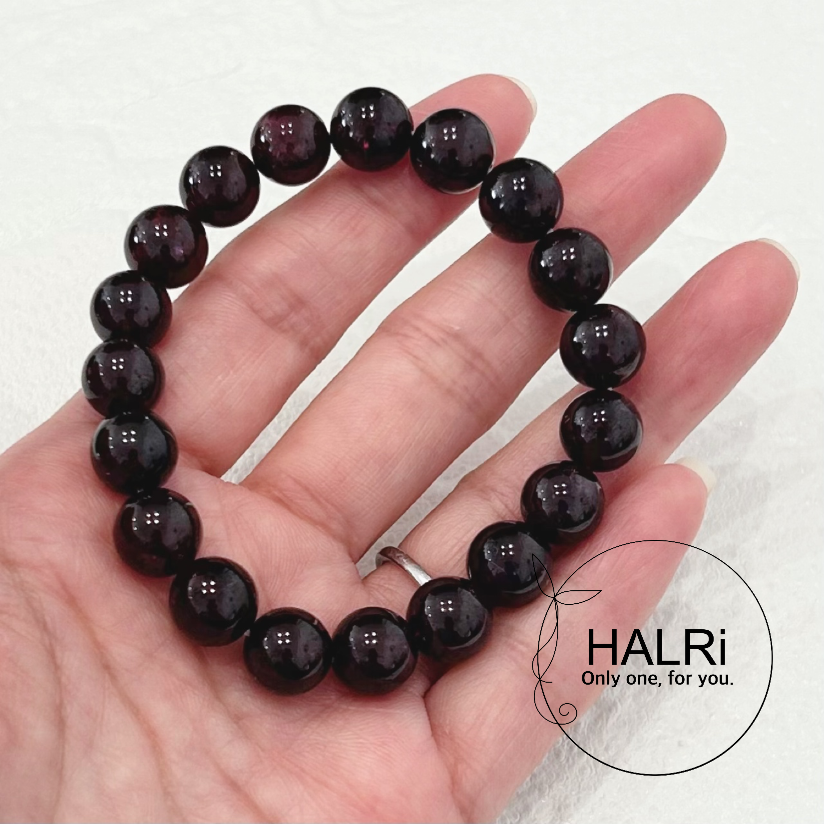 天然石ブレスレット535◇ロードライトガーネット