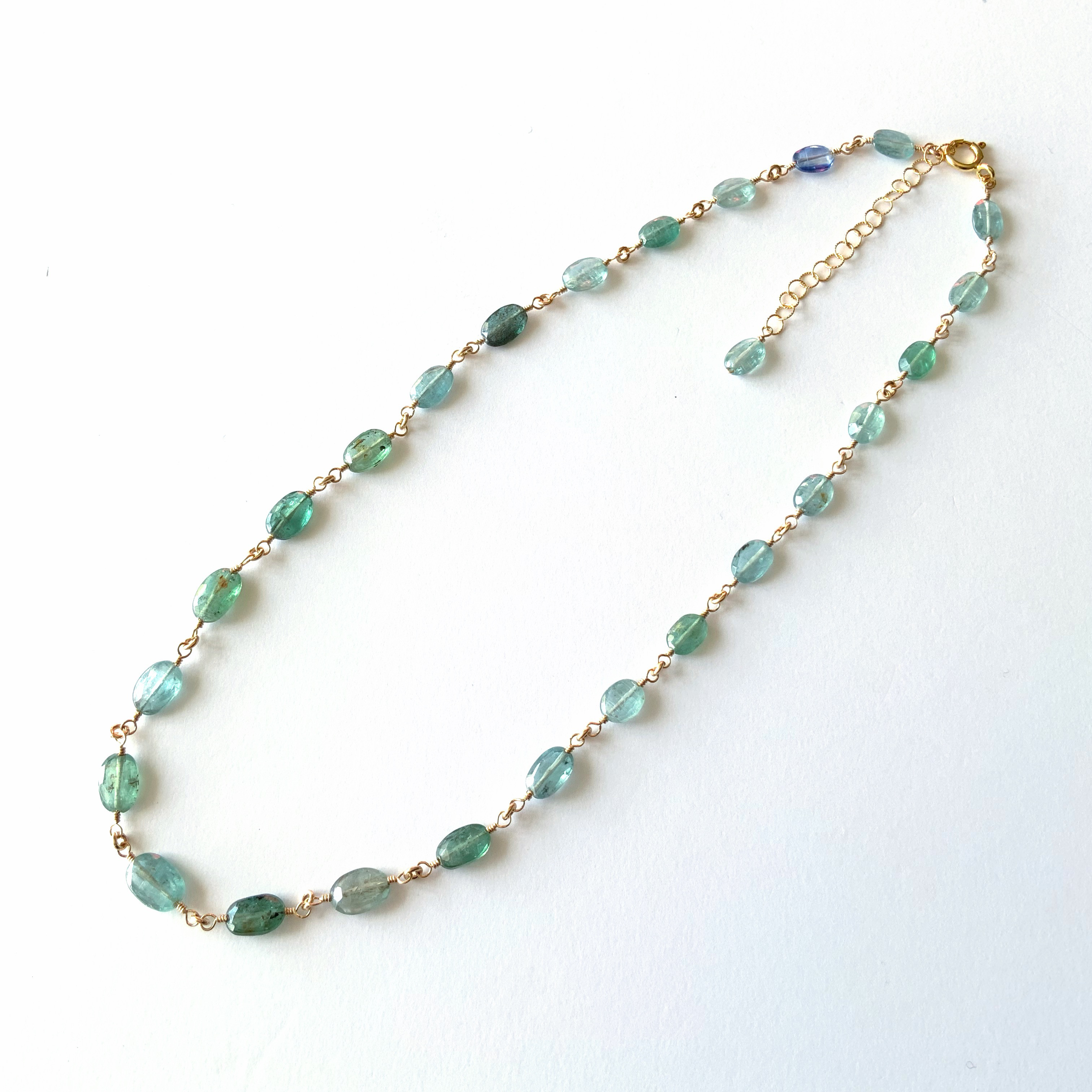 Roman✴︎マルチカラーカイヤナイト✴︎14Kgf✴︎42cmネックレス