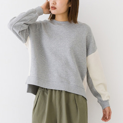 50％OFF】春秋冬 3シーズン着られる！ コットンガーゼ裏毛 バイカラー