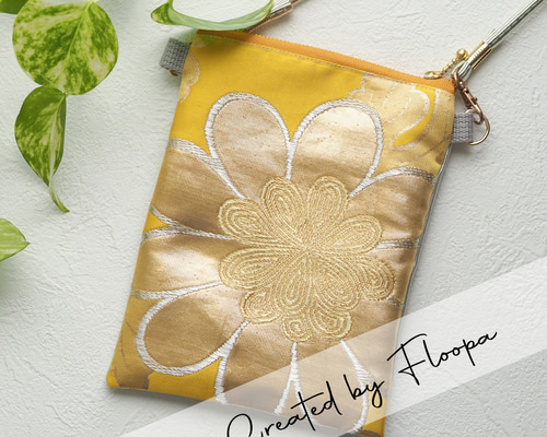 一点物】着物帯リメイク｜スマホショルダーバッグ（和柄/斜めがけ/サブ