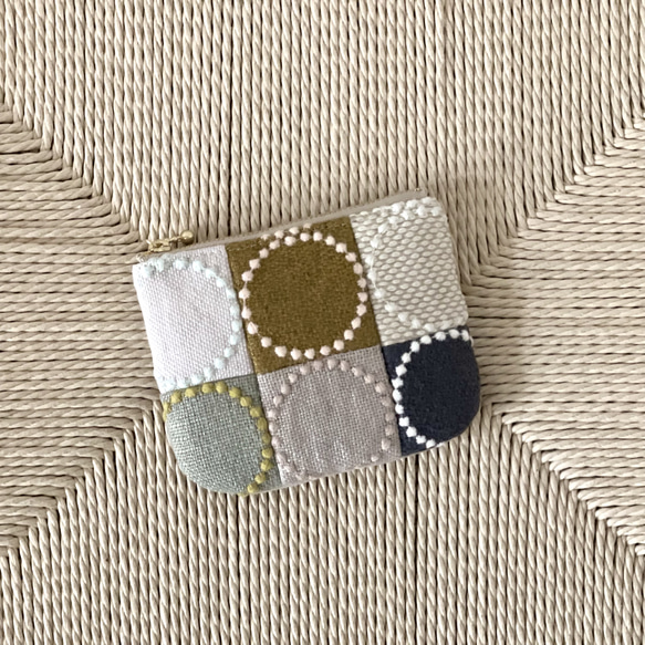 ⚮̈ミナペルホネン ティッシュポーチ tambourineパッチワーク ポーチ