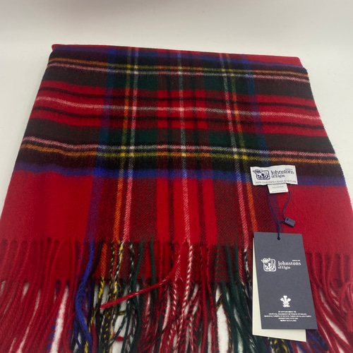 ジョンストンズ 大判 マフラー スカーフ ロイヤルスチュワート