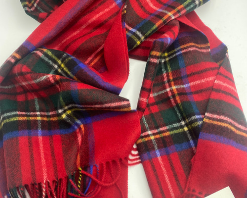 JOHNSTONS ジョンストンズ マフラー 大判タータンチェックストール