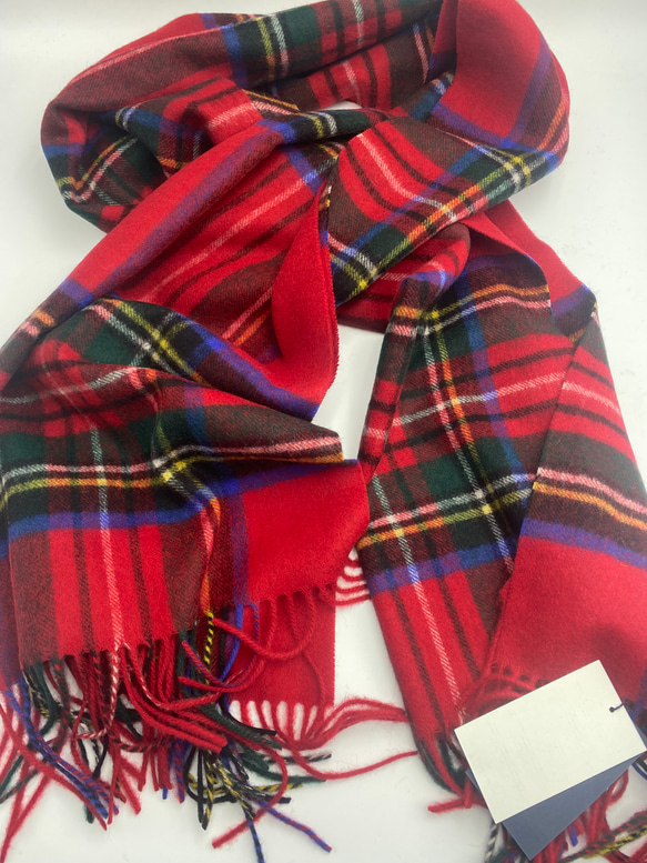 JOHNSTONS ジョンストンズ マフラー 大判タータンチェックストール