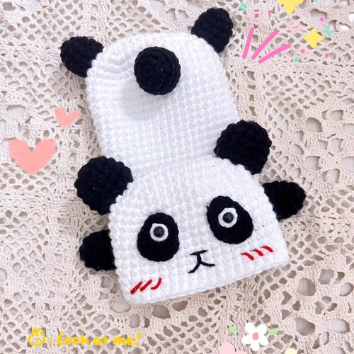 毛糸 手作り 編みぐるみ ニット 斜めがけバッグ スマホ収納ポーチ【森