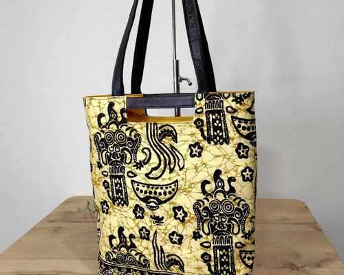 藤井風さん着用 インドネシアバティックスペイン/A4ショルダートート