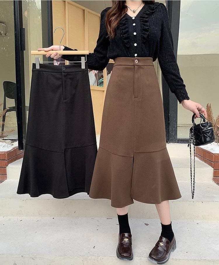 大きいサイズ レディース スカート　ひざ丈　春 秋冬 新品 4,904円