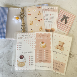 A6バインダー リフィル チェック スイーツ 5w セービングチャレンジ