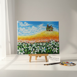 油絵 絵画 【菜の花フェスタ】 絵画 HR 通販 15344330｜Creema(クリーマ)