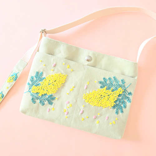 Canterbury ダッフルバッグ 日本代表 桜刺繍 日本刺繍＊蓮の花＊絹の