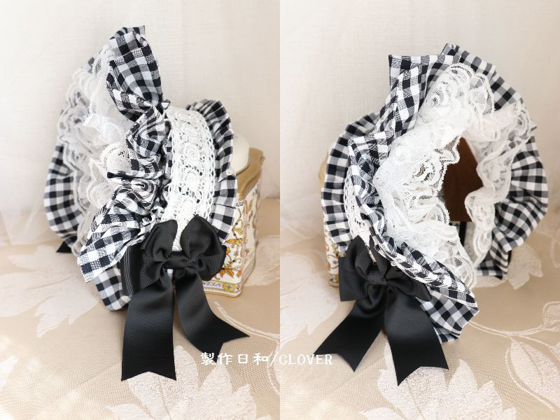 ボンネ風カチューシャ