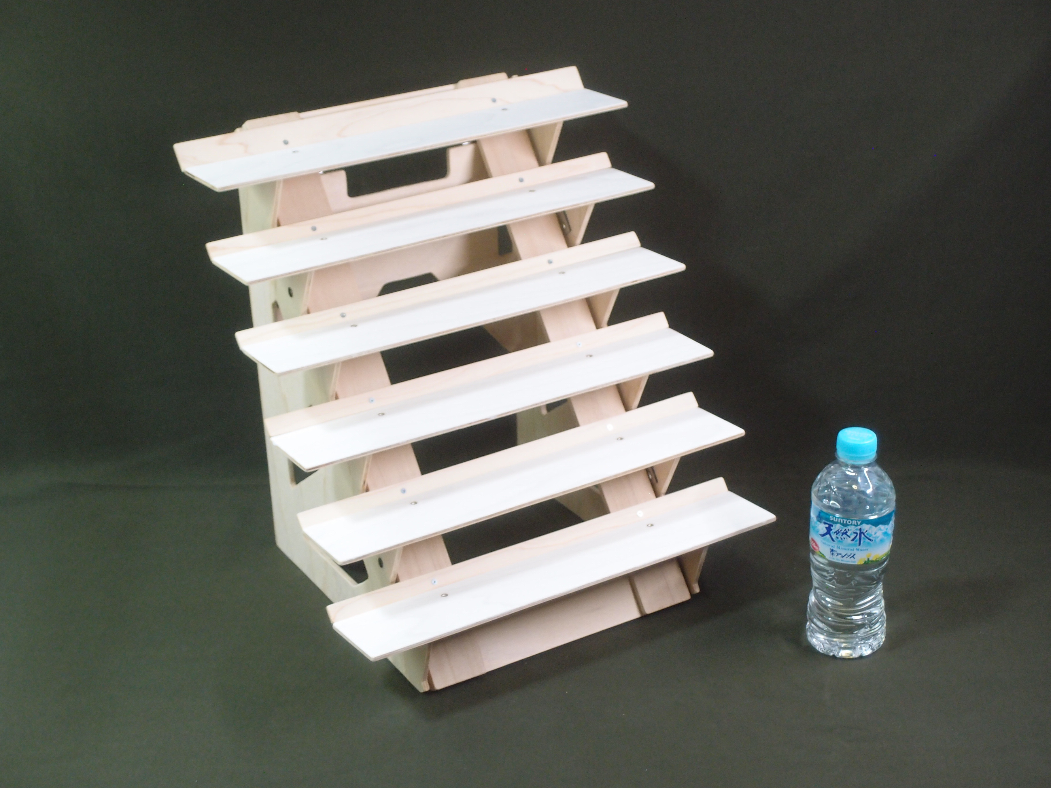 ガッチリめ折りたたみ什器　平棚６段（納期：30日以内）