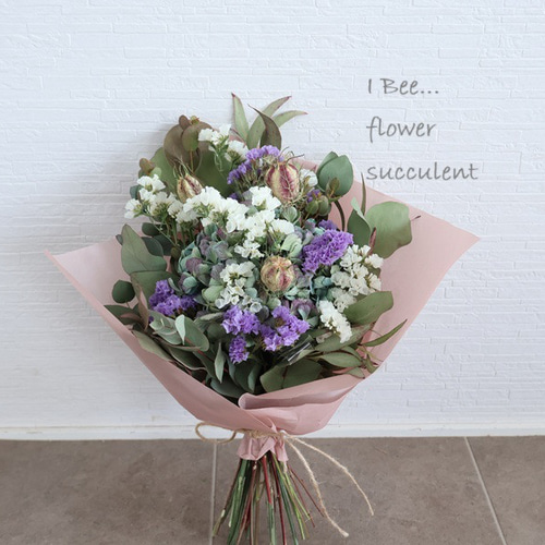 春新作！ナチュラルなドライフラワーブーケスワッグ ドライフラワー I